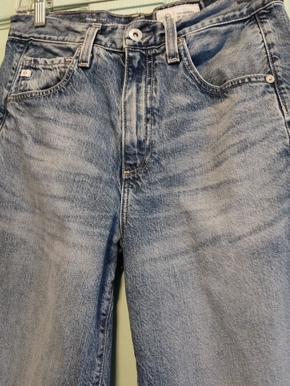 AG Hattie High-Rise Barrel Jeans 27 4 - Picture 7 of 11